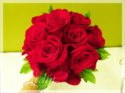 Red Roses Bride Bouquet
